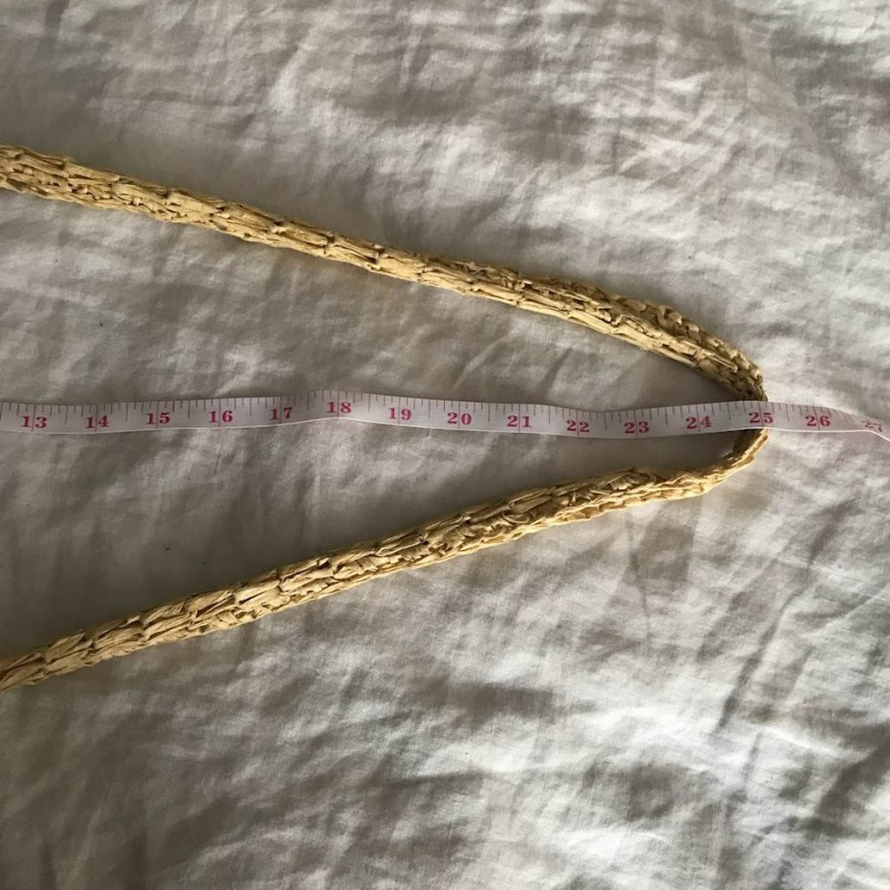 Urban Outfitters Oversized Soft Sack Straw Paper Beachy Purse - Picture 7 of 7